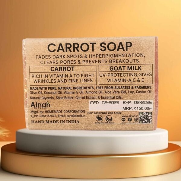 Carrot and Goat Milk Soap 100g - Image 2